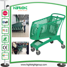 Full Plastic Supermarket Shopping Cart